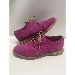 Cole Haan Pink Suede Loafers